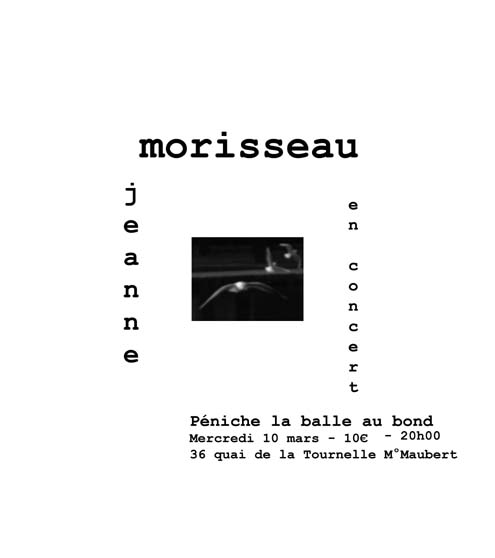 Concert Pascale Jeanne Morisseau